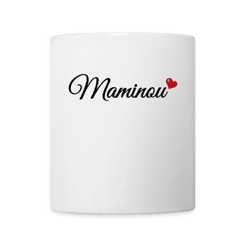 Maminou - Tshirt Mamie - Mug blanc - blanc - Devant