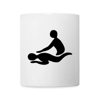 Massage - Tasse - Weiß - Vorne