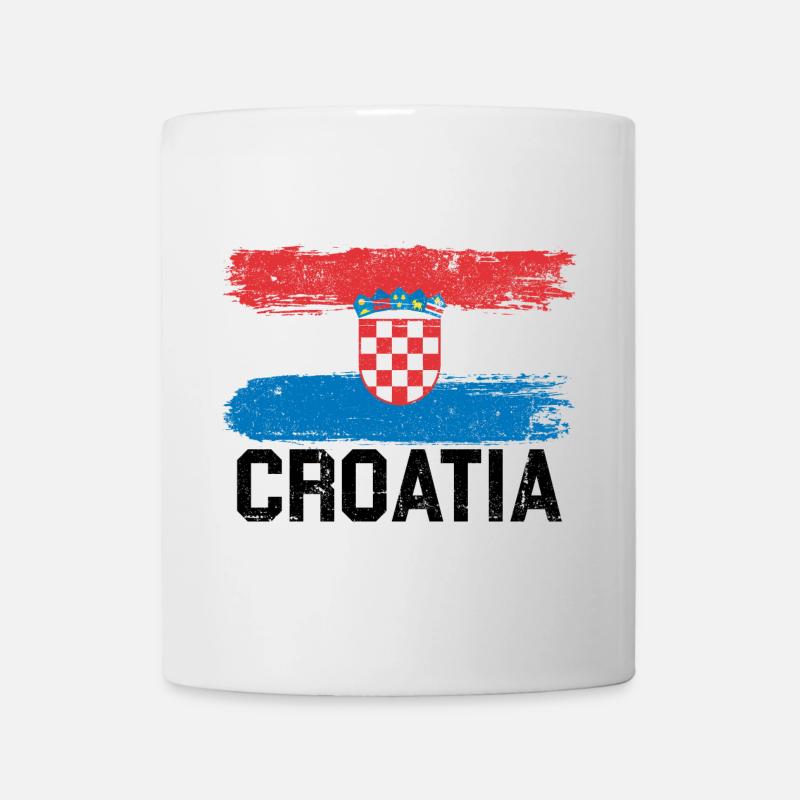 Kroatien Flagge - Tasse - Weiß