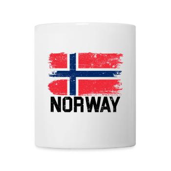 Nordic Grunge Norway Flag - Mug - white - Front