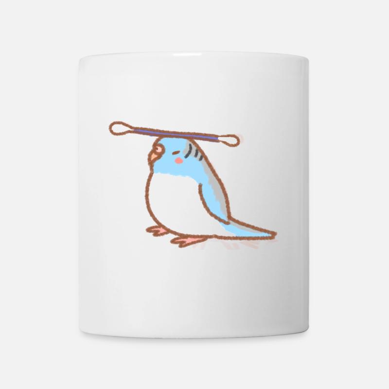 budgie with qtip - Tasse - Weiß