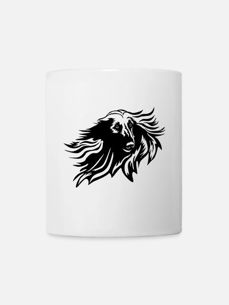 Afghanen Kopf - Tasse - Weiß