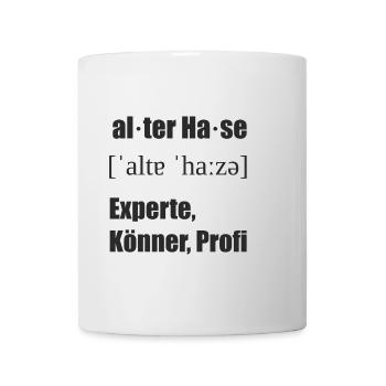 alter Hase Lautschrift - Tasse - Weiß - Vorne