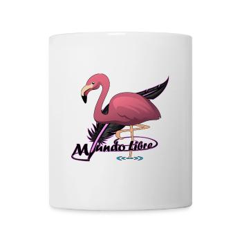 Oiseau flamenco - Mug blanc - blanc - Devant