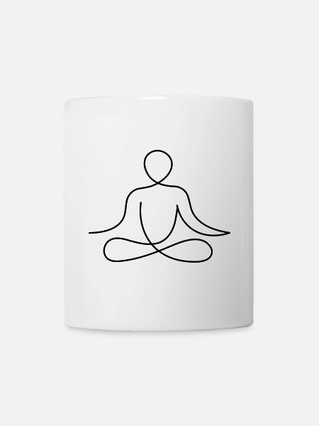 Yoga - Mug blanc - blanc