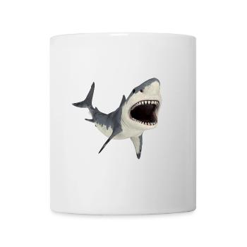 Grand requin blanc en chasse - Mug blanc - blanc - Devant