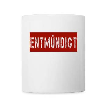 Entmündigt Maske - Tasse - Weiß - Vorne