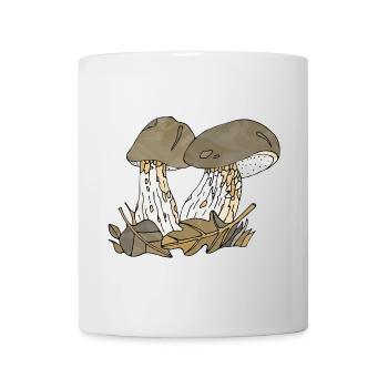 Pilze - Tasse - Weiß - Vorne