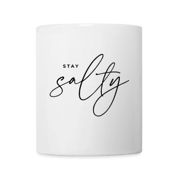 Restez salé - Mug blanc - blanc - Devant