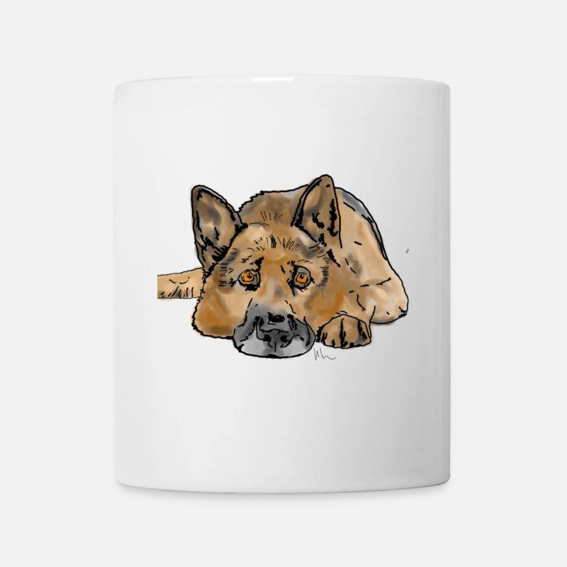German. Shepherd dog - Mug - white