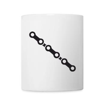 Bicycle chain - Mug - white - Front
