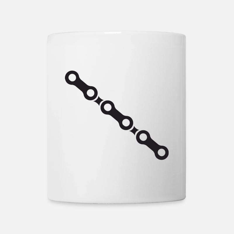 Chaîne de vélo - Mug blanc - blanc