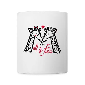 Giraffen Liebe - Tasse - Weiß - Vorne