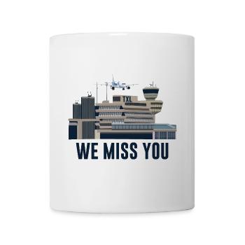 Aéroport de Berlin Tegel, TXL : we miss you - Mug blanc - blanc - Devant