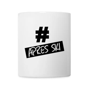 hastag apres ski - Mug blanc - blanc - Devant