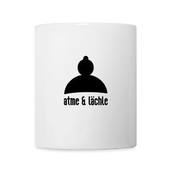 atme & lächle - Tasse - Weiß - Vorne