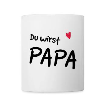 Du wirst Papa - Tasse - Weiß - Vorne