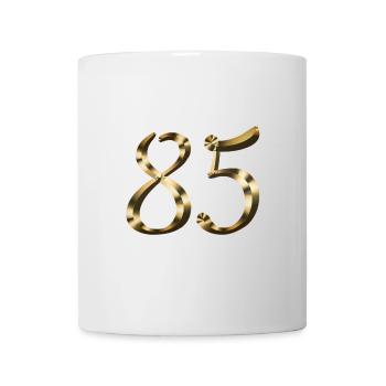 85 year anniversary 85 year gold 85th birthday - Mug - white - Front