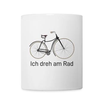 Ich dreh am Rad! - Tasse - Weiß - Vorne