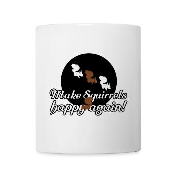 Les animaux écureuils adorent les dictons des amoureux des animaux - Mug blanc - blanc - Devant