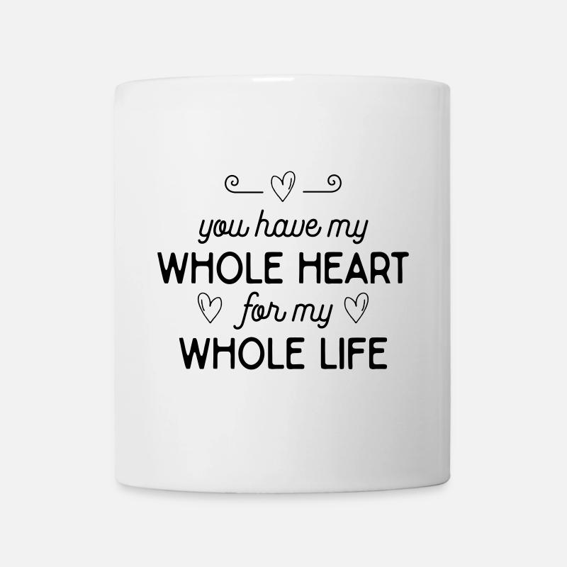Déclaration d'amour romantique - Mug blanc - blanc