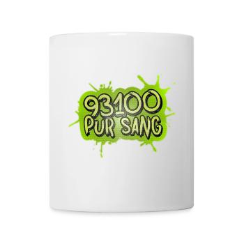 93100 PUR SANG - Mug blanc - blanc - Devant