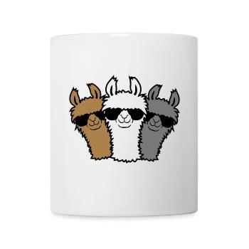 3 llama friends - Mug - white - Front