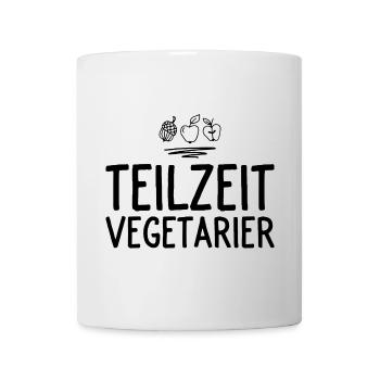 Vegetarier - Tasse - Weiß - Vorne