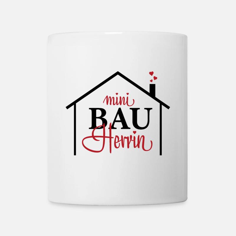 Kleine Bauherrin - Hausbaugeschenk - Tasse - Weiß