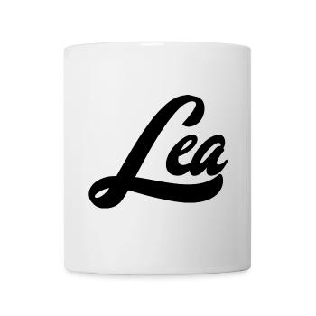 Lea Name Abstract Color Explosion Art Design - Mug - white - Front