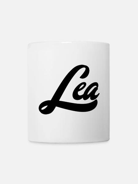 Lea Name Abstract Color Explosion Art Design - Mug - white