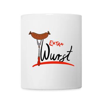 Extra Wurst Barbecue Humor - Tasse - Weiß - Vorne