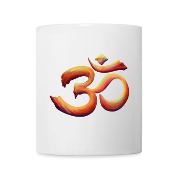 Om Rainbow Brush - Mug - white - Front