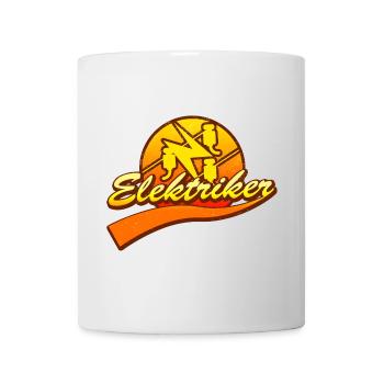 Elektriker Zunftzeichen Retro Vintage Style - Tasse - Weiß - Vorne