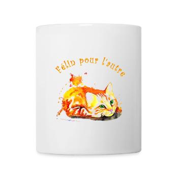 Red cat, Feline for the other - Mug - white - Front
