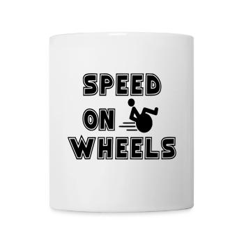 Geschwindigkeit auf Rädern für wirklich schnelle Rollstuhlfahrer # - Tasse - Weiß - Vorne