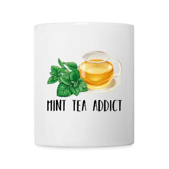 Mint Tea Addict Accro Thé à la menthe Cadeau thé - Mug blanc - blanc - Devant
