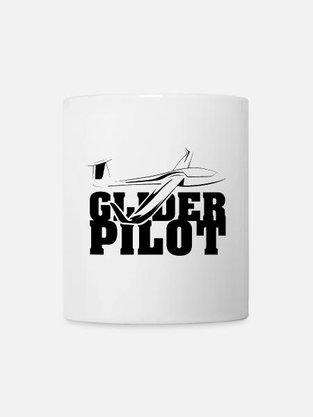 Pilote de planeur Symbole Équipe de vol Aviateur Planeur - Mug blanc - blanc