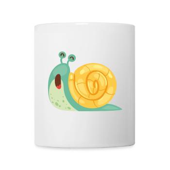 Funny snail - Mug - white - Front