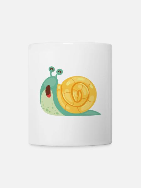 Escargot drôle - Mug blanc - blanc