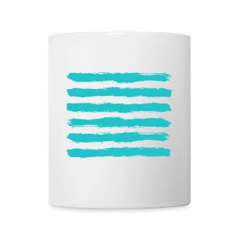 The Blue Line - Stripe Design - Mug - white - Front