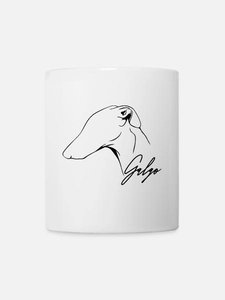 GALGO Profile Greyhound Dog Dog Wilsigns - Mug - white