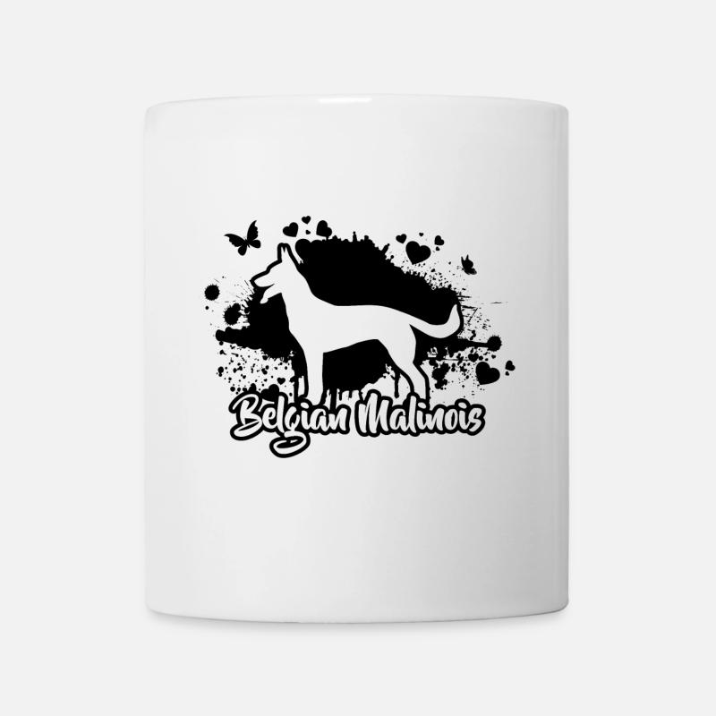 BELGIAN MALINOIS Chiens Mama Chien Wilsigns - Mug blanc - blanc
