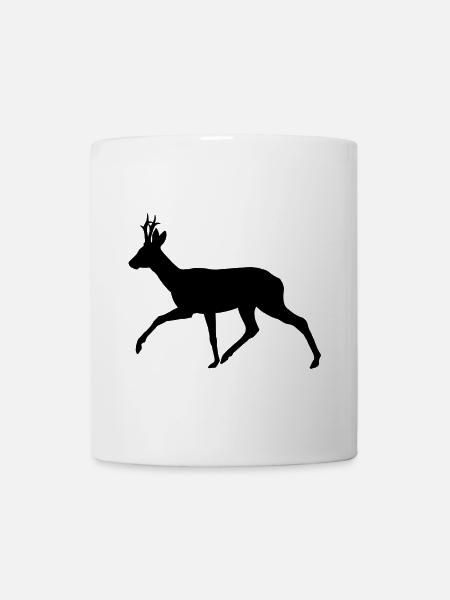 Rehbock - Tasse - Weiß