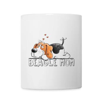 Beagle Mama I Dog Comic I Dog Saying - Mug - white - Front