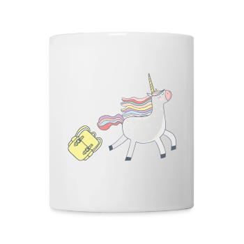 Unicorn goes to school - Mug - white - Front