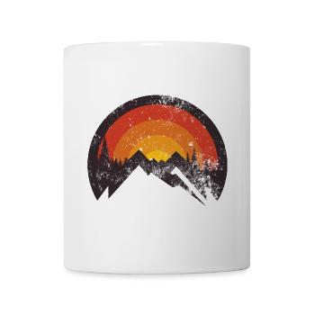 Sunset Ridge Bergsilhouette - Tasse - Weiß - Vorne