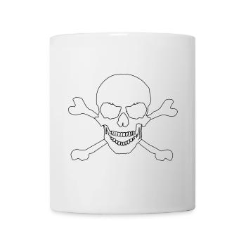 Skull and crossed bones - Tasse - Weiß - Vorne