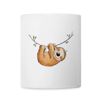 Paresseux traîne I Animaux effrayants I Paresseux - Mug blanc - blanc - Devant
