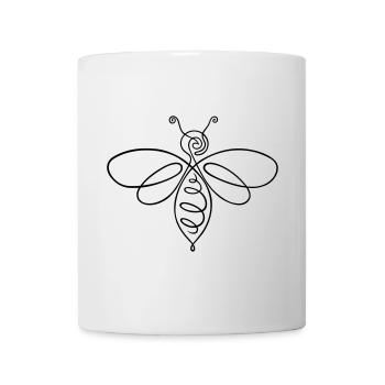 Biene Bienchen One Line - Tasse - Weiß - Vorne